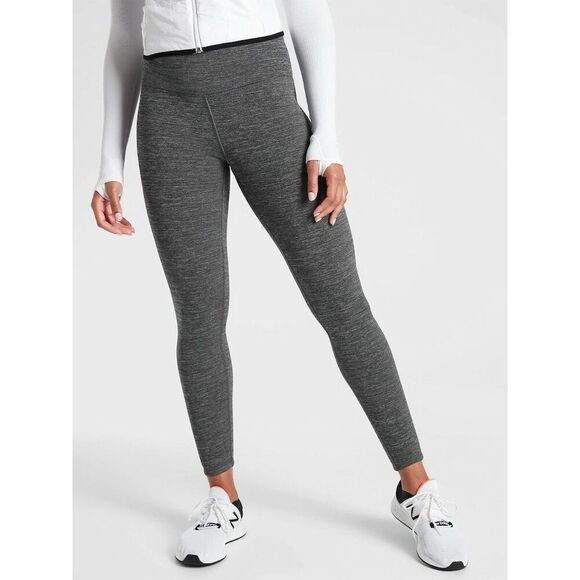 Athleta Women's Gray Altitude Tight Polartec Power Stretch Leggings Size M - Picture 1 of 6